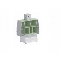 Стеллаж «Робот» (фисташковый/белый/серый) - «globural.ru» - Рузаевка