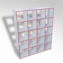 Шкаф открытый многосекционный ТР20 ЛДСП - «globural.ru» - Рузаевка