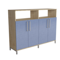 Шкаф-стеллаж закрытый "Умник" (две секции) - «globural.ru» - Рузаевка