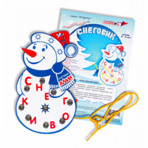 Игровое пособие Шнур-грамотей "Снеговик" - «globural.ru» - Рузаевка