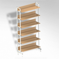  Стеллаж на металлокаркасе односторонний - «globural.ru» - Рузаевка