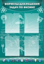 Стенд "Формулы для решения задач по физике" (вариант 3) - «globural.ru» - Рузаевка