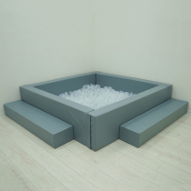 Сухой бассейн с шариками и RGB-подсветкой 140х140 см - «globural.ru» - Рузаевка