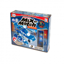 Магнитный конструктор Транспорт "Смешай и собери". Серия Полиция. Стартовый набор - «globural.ru» - Рузаевка