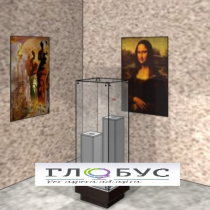 Витрина музейная с двумя внутренними пьедесталами - «globural.ru» - Рузаевка