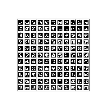 Поле aruco-меток, не бликующая поверхность 101 метка - «globural.ru» - Рузаевка