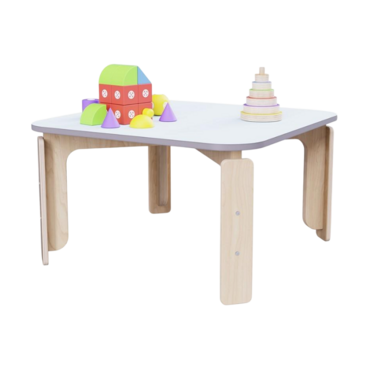 Квадратный растущий стол из коллекции «НЕГА» р.гр. 2-3 (цвет голубой) - «globural.ru» - Рузаевка