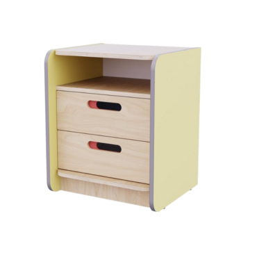 Тумба к письменному столу воспитателя из коллекции «НЕГА» (цвет желтый) - «globural.ru» - Рузаевка