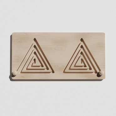 Такт-панель "Треугольный лабиринт №14" - «globural.ru» - Рузаевка