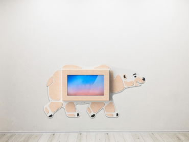 «Медведь» -Декоративная сенсорная панель 32" - «globural.ru» - Рузаевка