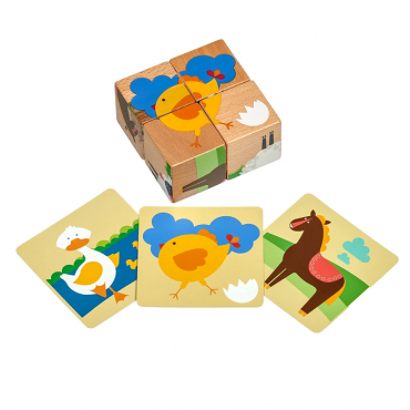 Деревянные кубики "Ферма" - «globural.ru» - Рузаевка