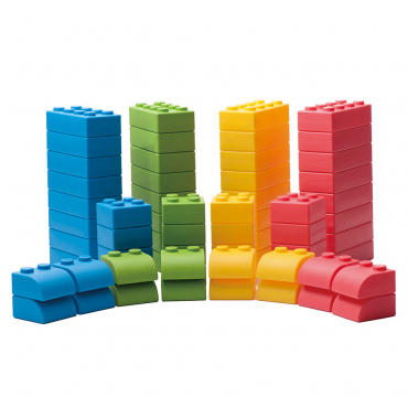 Мягкие блоки "Элтик" (64 предмета) - «globural.ru» - Рузаевка