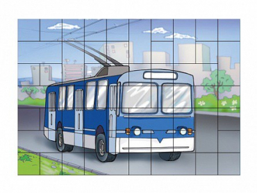 Магниты-пазлы "Троллейбус" - «globural.ru» - Рузаевка