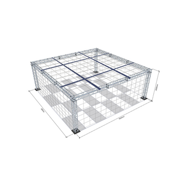 Огражденное пространство с защитной сеткой для безопасного пилотирования 8х8х3м  - «globural.ru» - Рузаевка