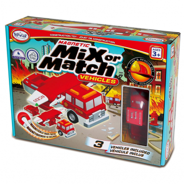 Магнитный конструктор Транспорт "Смешай и собери". Серия Пожарная и спасательная техника. Стартовый набор - «globural.ru» - Рузаевка