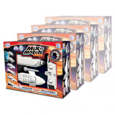 Магнитный конструктор Транспорт "Смешай и собери". Серия Космос Комплект на группу - «globural.ru» - Рузаевка