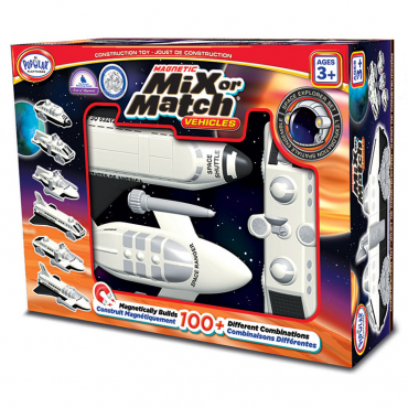 Магнитный конструктор Транспорт "Смешай и собери". Серия Космос   Стартовый набор - «globural.ru» - Рузаевка