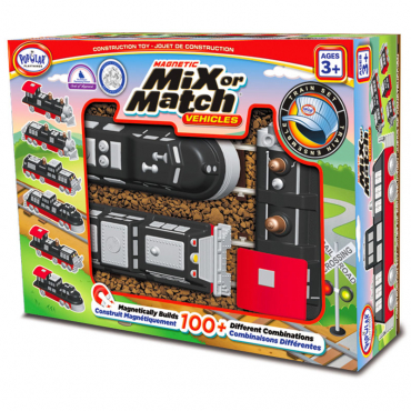 Магнитный конструктор Транспорт "Смешай и собери". Серия Поезда   Стартовый набор - «globural.ru» - Рузаевка