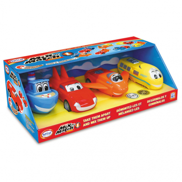 Магнитный конструктор Транспорт "Смешай и собери". Малыш. Стартовый набор 3-5 лет. - «globural.ru» - Рузаевка