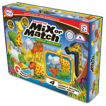 Магнитный конструктор "Смешай и собери". Животные. Стартовый набор - «globural.ru» - Рузаевка