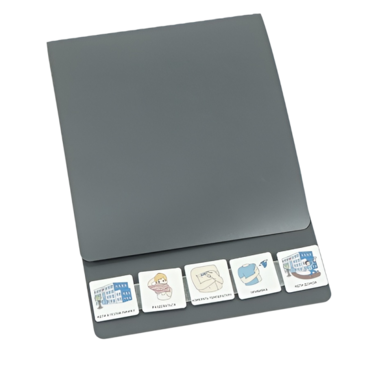 Коммуникативная книга с карточками PECS/ПЭКС (Большая, цвет серый) - «globural.ru» - Рузаевка