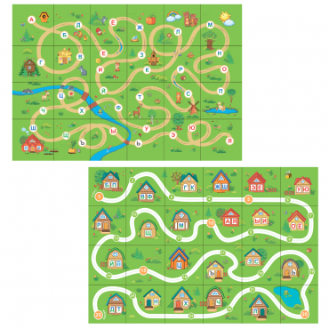 Тематическое поле-маршрутизатор «Домики/Сказка» для мини-робота Bee-Bot - «globural.ru» - Рузаевка