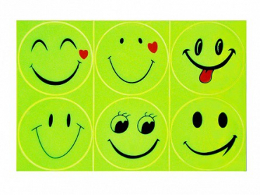 Комплект световозвращающих наклеек "Смайлики" - «globural.ru» - Рузаевка