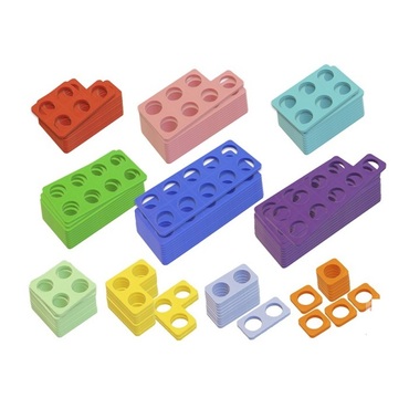 Нумирошка. Набор цветных пластиковых форм 100 штук по методике Нумикон - «globural.ru» - Рузаевка