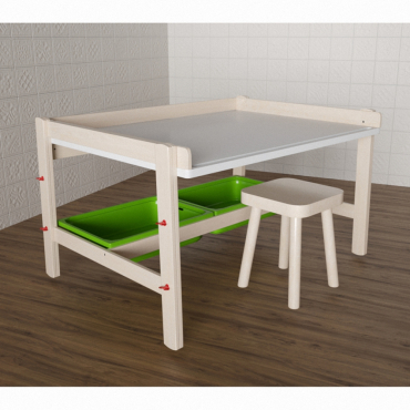 Стол растущий на регулируемых ножках «Снежок №1» - «globural.ru» - Рузаевка