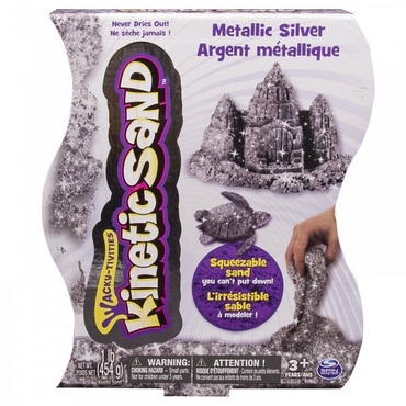 Кинетический песок металлик серебро 455 гр - «globural.ru» - Рузаевка