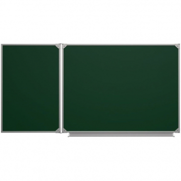 Меловая доска аудиторная двухэлементная магнитная зеленая эмалированная - «globural.ru» - Рузаевка