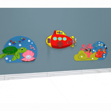 Комплект бизибордов "Подводный мир 3 в 1" - «globural.ru» - Рузаевка