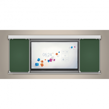 Многофункциональная раздвижная система аудиторных досок 65'' - «globural.ru» - Рузаевка