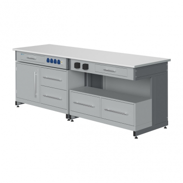 Стол лабораторный демонстрационный с электрическими розетками, автоматами аварийного отключения тока - «globural.ru» - Рузаевка