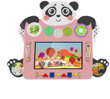 Настенный интерактивный комплекс бизиборд "Панда" - «globural.ru» - Рузаевка