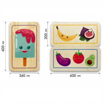 Набор стеновых панелей «Милая еда - Радуга вкуса» - «globural.ru» - Рузаевка