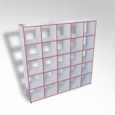 Шкаф открытый многосекционный ТР25 ЛДСП - «globural.ru» - Рузаевка