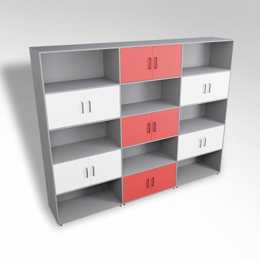 Шкаф встраиваемый закрытый с открытой полкой многосекционный ТР9 ЛДСП  - «globural.ru» - Рузаевка