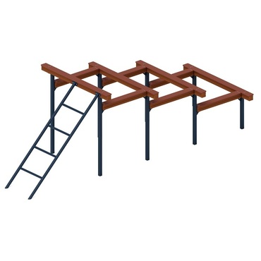 Элементы полосы препятствий "Разрушенная лестница" - «globural.ru» - Рузаевка