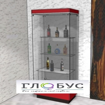 Витрина музейная с фризом и полками - «globural.ru» - Рузаевка