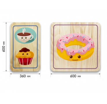 Набор стеновых панелей «Милая еда - Завтрак» - «globural.ru» - Рузаевка